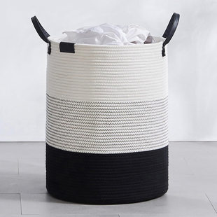 Woven folding storage basket, laundry basket, cloth, toy, storage system