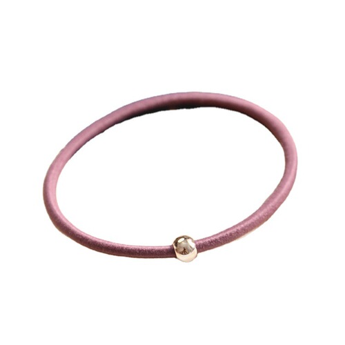 Korean version of small gold beads and thin headband, basic high elastic rubber band, seamless hair tie for ladies, fine hair accessories wholesale