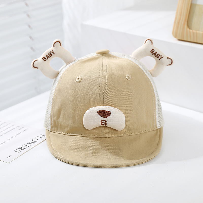 Gorra de visera transpirable de malla fina de verano para bebés, hombres y mujeres, sombrero para el sol de ala suave para bebés, sombrero para el sol para niños, marea