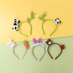 卡通發箍仙女手針織毛線發箍女立體可愛頭箍發卡洗臉外出戴卡通頭