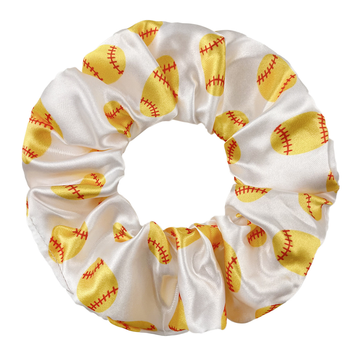 20g Weight Large Intestine Hair Ring, Hair Tie Hair Accessories Type 5 PCS/Package Quantity Holiday, Daily Occasion Polyester Material Basketball, Football Pattern Women's Gender Classic Style, Korean Style Style Women's Classic Style Korean Style Basketball Football Cloth Polyester Large Intestine Hair Ring Hair Tie 6