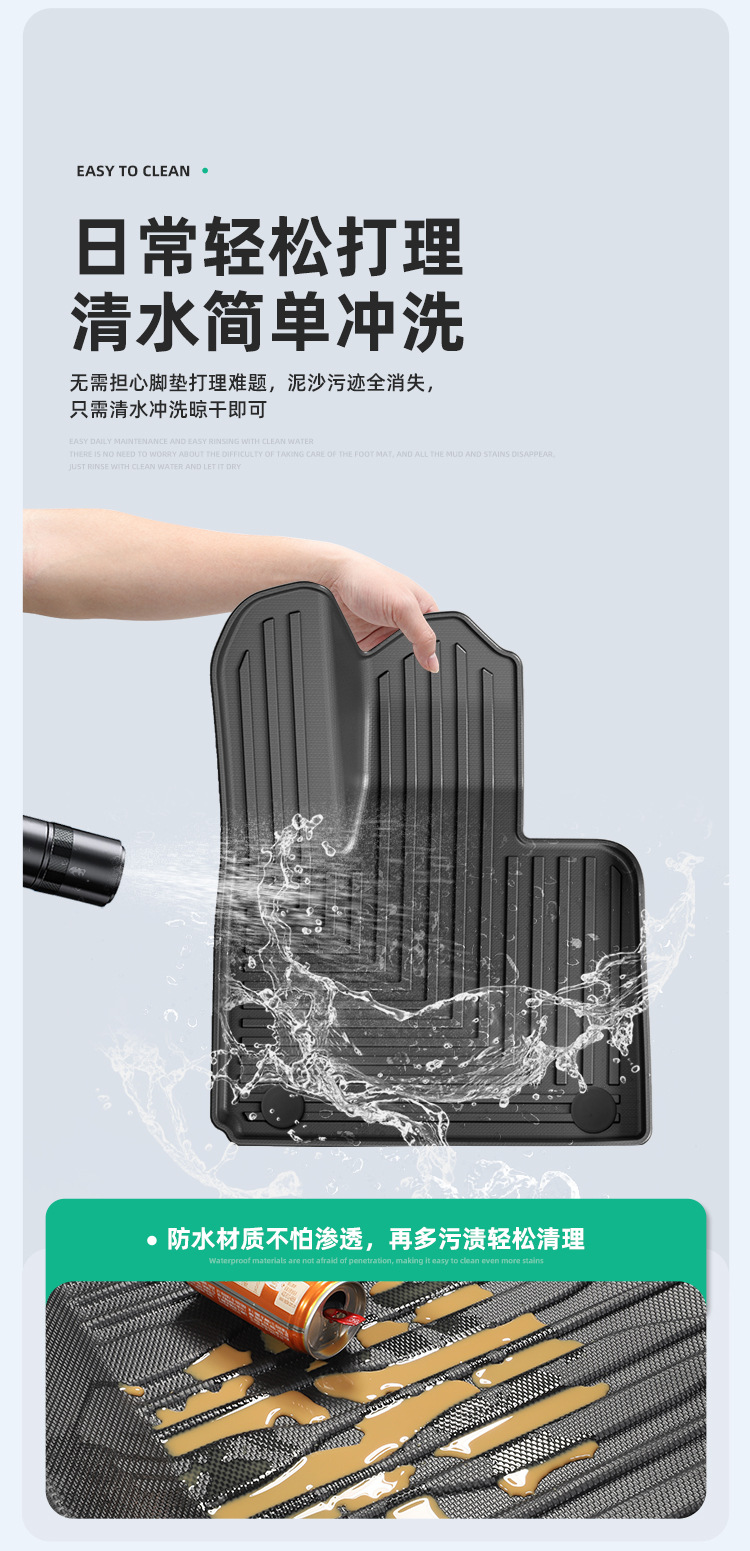 Suitable for 22-25 Models of Xpeng G9 Car Floor Mats, Trunk Mats, Tpe Floor Mats, Special Car Seat Back Cushions