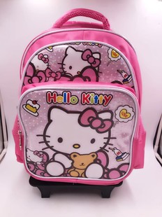 Primary School students 1-4 grades six-wheel trolley schoolbag large capacity cartoon men's and women's 17-inch burden-reducing backpack climbing stairs