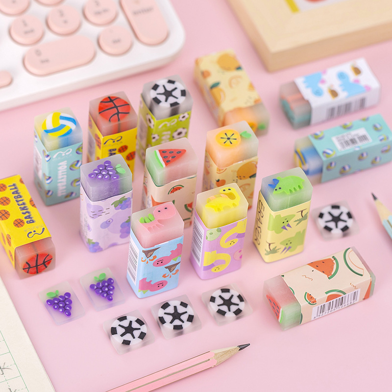 Children's cute cartoon teaching eraser with animals for students…