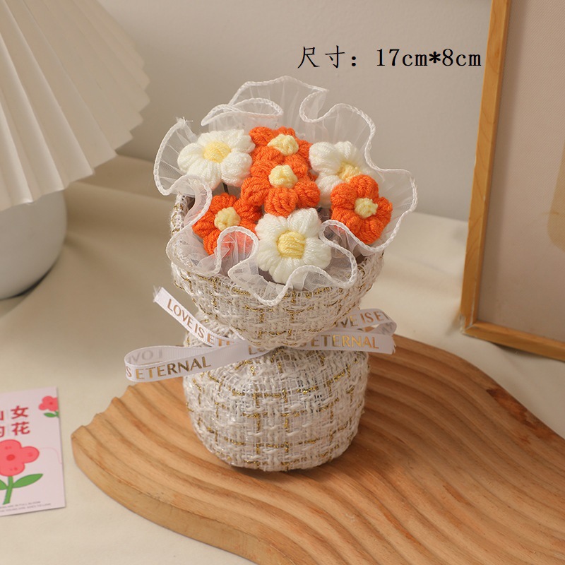 Brillo naranja blanco puff fragrante