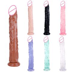 A180 Colorful Straight Penetration 38cm Long No-Egg Male Sex Toy European and American Style Super Thick Male Sex Toy One Piece Shipping