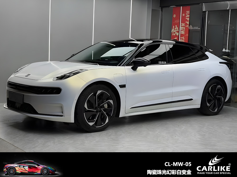Carlake perla color mágico color blanco cambiante color de coche cambiante película brillante superficie blanca mágica color perla película blanca a azul cuerpo película