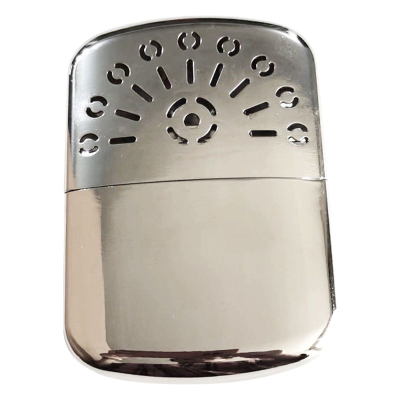 Huaizao Silver White Hand Warmer Zinc Alloy Hand Warmer Wholesale Winter Heating and Warmth Portable Cloth Bag
