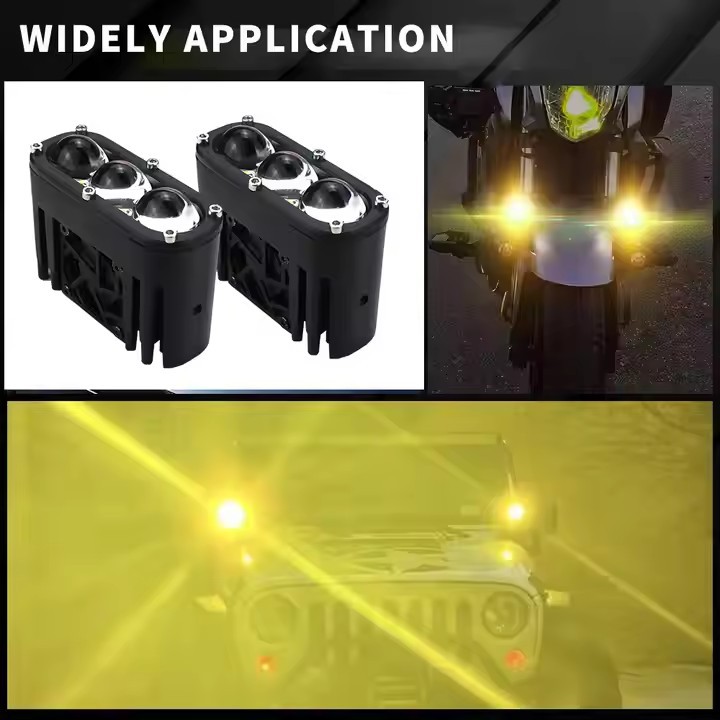 Motocicleta U22led Spotlight vehículo eléctrico pavimentación lente de largo alcance tangente integral faro auxiliar faro frontal