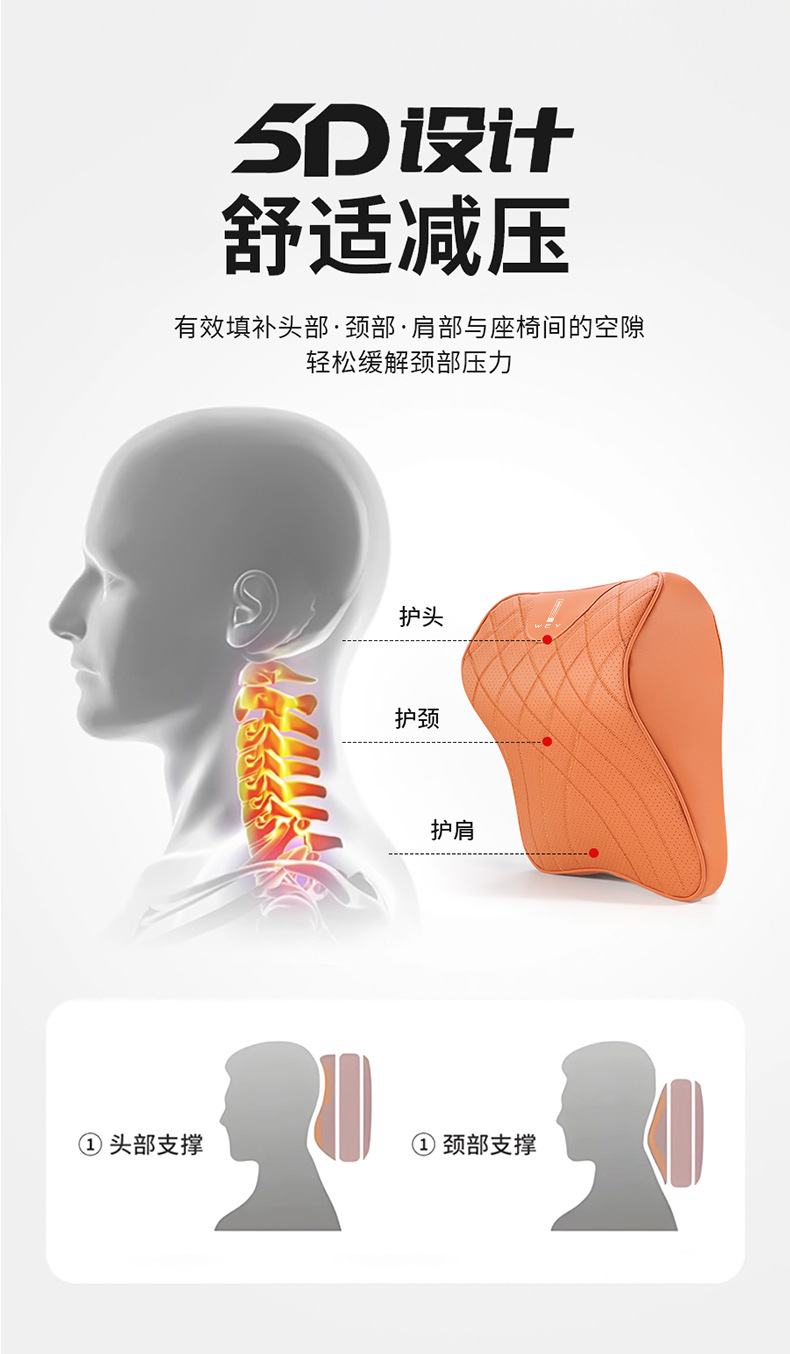 Suitable for Wey Brand Lanshan V9X and Wey Brand Gaoshan 789 Car Headrest, Neck Pillow, Lumbar Support, Car Interior Decoration Accessories