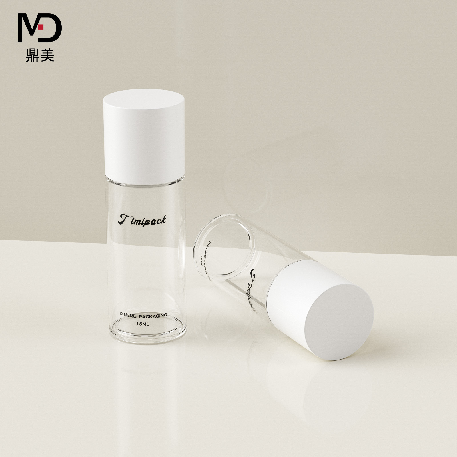 PETGt材质 15ml 化妆品拧盖小样平肩瓶爽肤水内塞乳液瓶现货批发