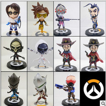 手办批发守望先锋 Q版模型摆件死神源氏士兵猎空半藏小美天使