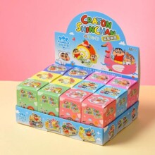 新款蜡笔小新拼图盲盒儿童学生益智平面卡通玩具拼装礼物