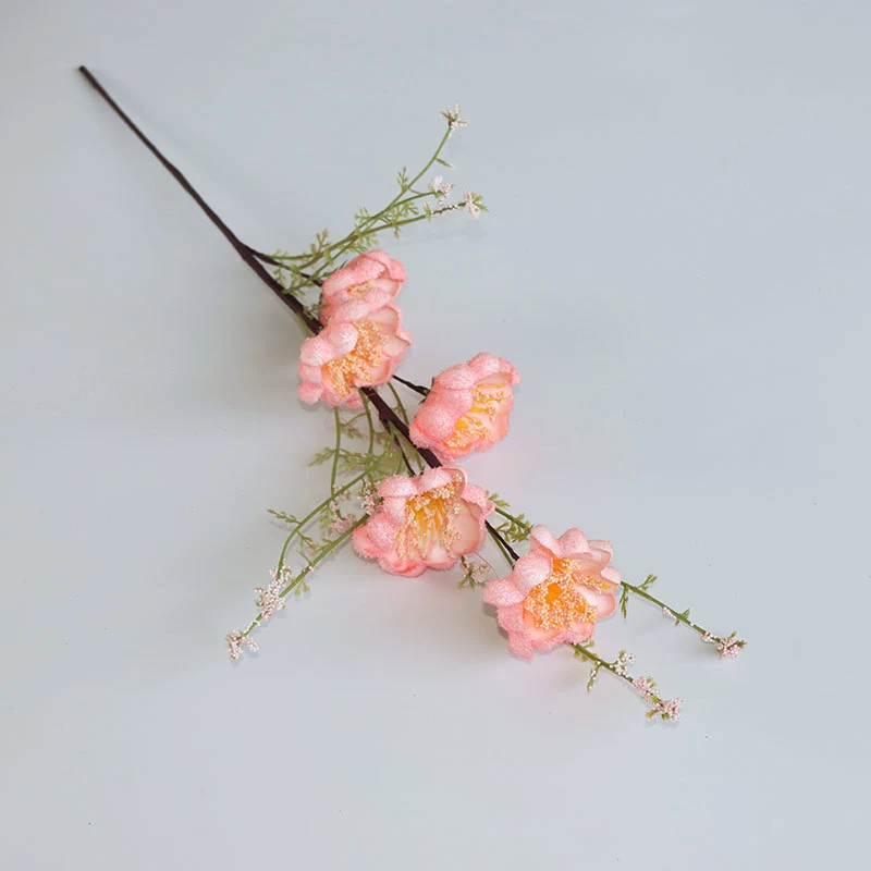 Rhododendron simulation flower and fake flower indoor living room decorative flower ornaments dining table flower swing