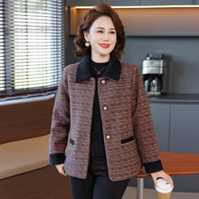妈妈气质新款时尚休闲外套2025香风春秋显瘦洋气中年女装百搭上衣