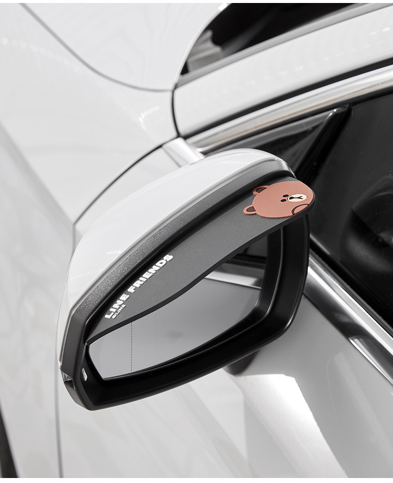 Cartoon Car Rearview Mirror Rain Shield, Car Window Rain Guard, Rainproof Interior Mirror, Reversing Mirror, Car Window Rain and Sun Shield