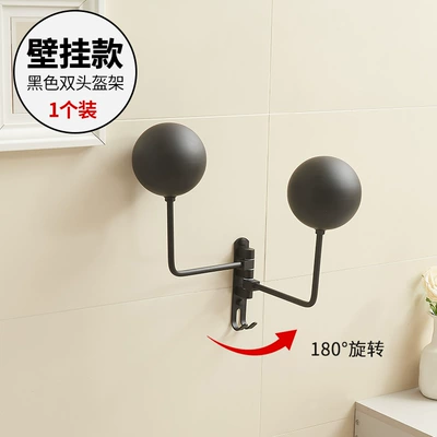 No-Drill Display Stand, Hat — Motosiklet dəbilqə rəfləri - double-ball-head-wall-hanging-stainless-steel-ball-head