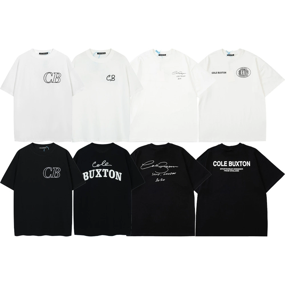 260 г хлопковая футболка Cole Buxton с вышивкой в стиле нишевого нормкора, короткий рукав, модный бренд из Европы и Америки