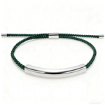 跨境热销小众情侣手链DIY刻字情侣手链空白材料空心弯管不锈钢