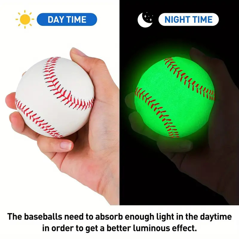Luminous baseball softball luminous baseball softball soft and hard PVC student training game practice