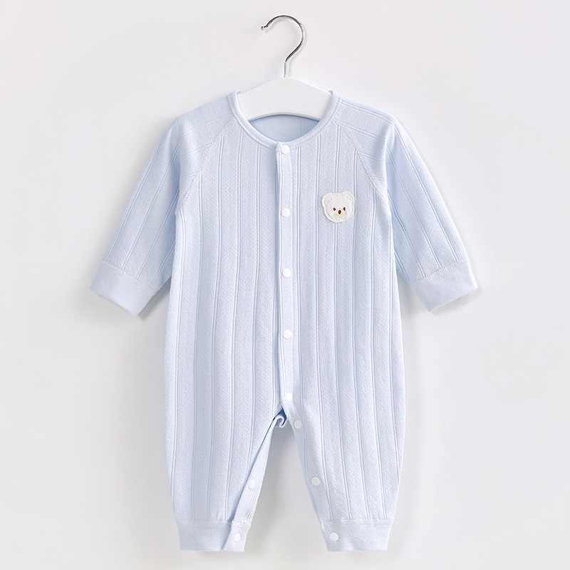 Mono para bebé para primavera, otoño e invierno, unisex, algodón puro, pijama fino, mono de capa base para bebé, ropa para recién nacido. image 9