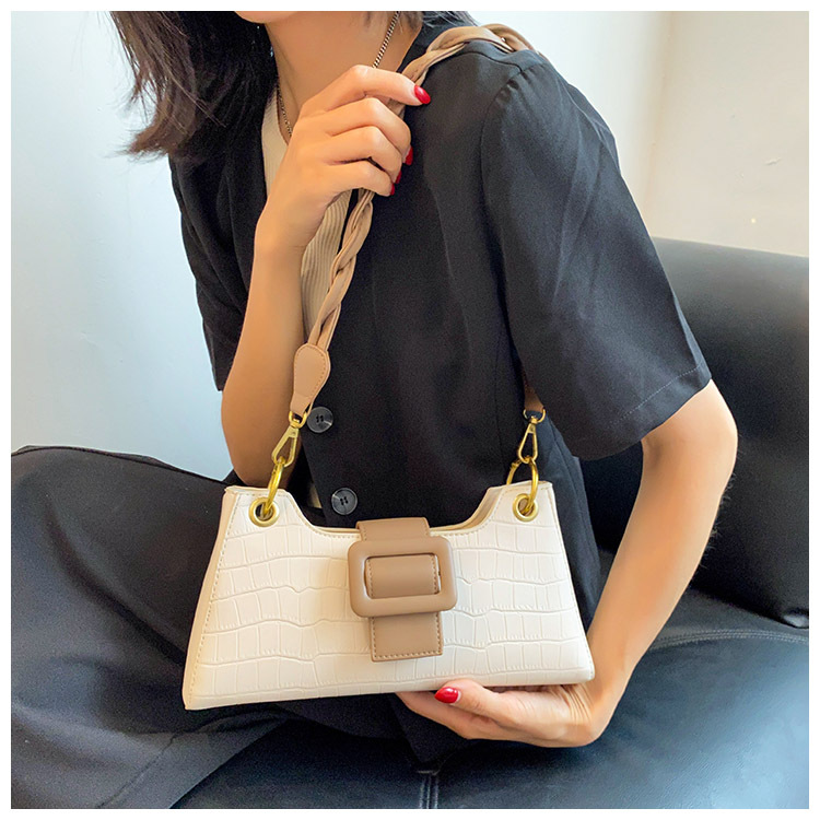 Fashion Stone Pattern Underarm Small Square Bag Wholesale display picture 11