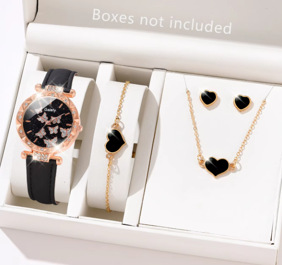 블랙 + 블랙 러브 팔찌 + 블랙 러브 액세서리 (반지 없음)