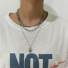 Pendant, fashionable trend necklace, accessory, European style, suitable for import, punk style, wholesale