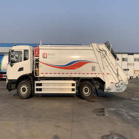 垃圾车 出口西非科特迪瓦12立方压缩式垃圾车厂家直销 价格  图片