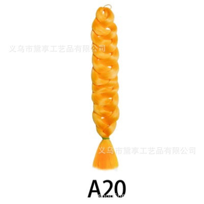 Transfronterizo 165gXP Embalaje África comercio exterior 82 pulgadas pelucas coloridas grandes trenzas de alta temperatura seda negra trenzas sucias stock