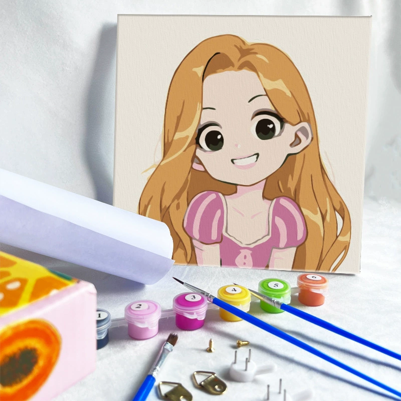 Цифровая масляная живопись 20*20 Детский мультфильм DIY handmade-painted декоративная картина последующего поколения дистрибьютор 제조업체 específicos