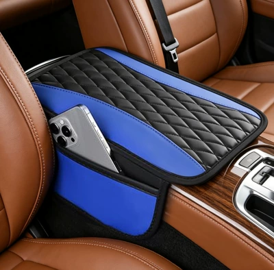 Protective Cover, Armrest box pad - blue
