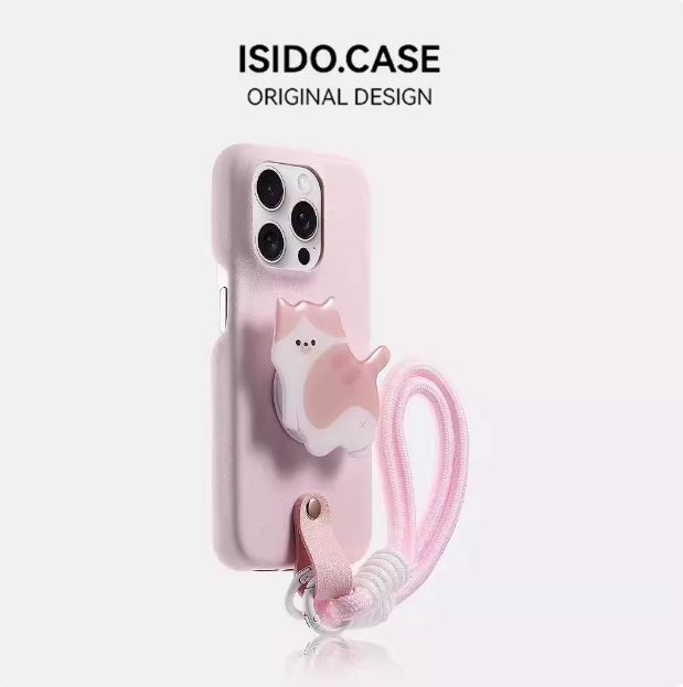 Patrón de piel amarillo lechoso Huawei mate70pro funda para teléfono móvil nuevo estilo de alta calidad con soporte de cuero adecuado para pura70pro