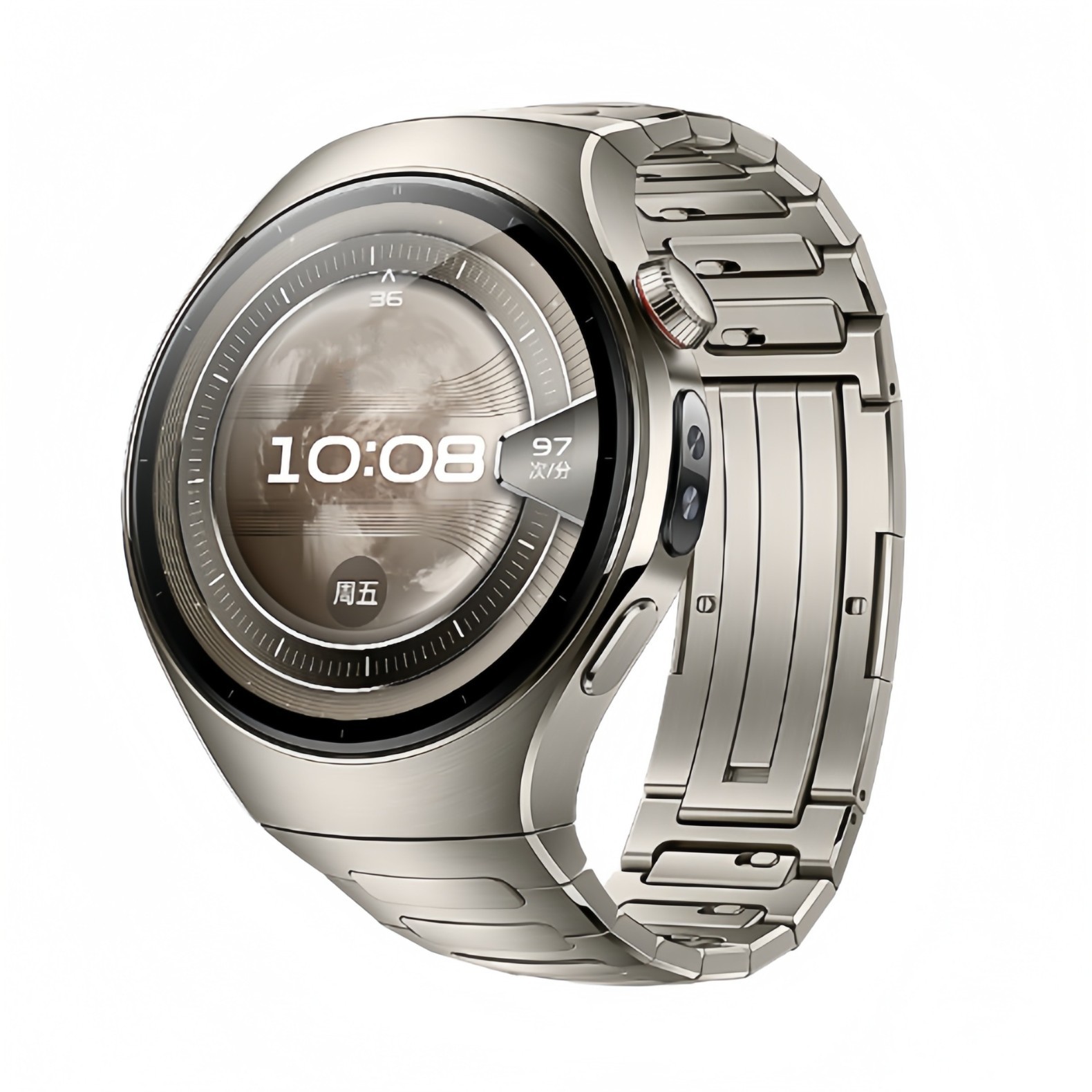 Suitable for Huawei Watch5 Watch Strap Watch5 Special Seamless I-Shaped Side Sliding Detachable Titanium Metal Strap