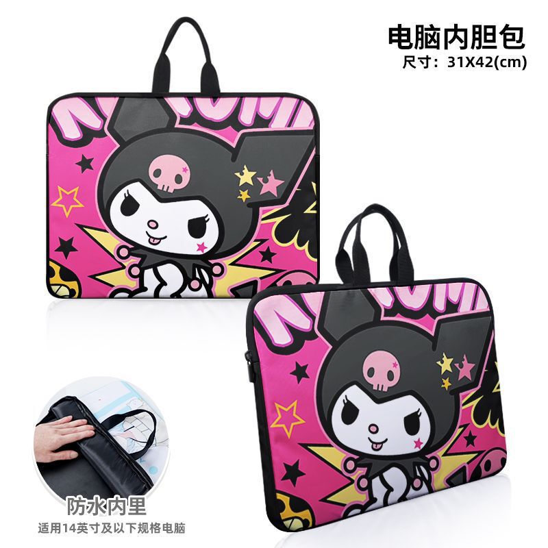 Kuromi little devil anime cartoon merchandise laptop bag, dirt-resistant and splash-proof computer sleeve bag