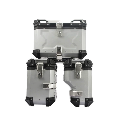 28L45L55L65L80L100L Aluminum Alloy Trunk | Motorcycle trunk - 45l38l-right-hide-three-boxes-of-silver