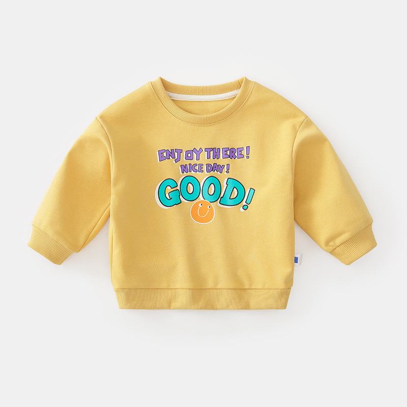 2022秋冬の新型子供服韓国版男女子供長袖tシャツの底のシャツがゆったりしています。|undefined
