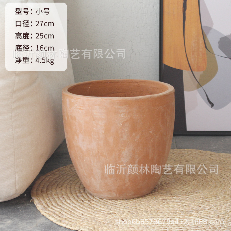 Cerámica rural americana comercio exterior maceta de exportación maceta romana naranja maceta de árboles maceta de cerámica maceta de cerámica maceta de cerámica gruesa maceta grande