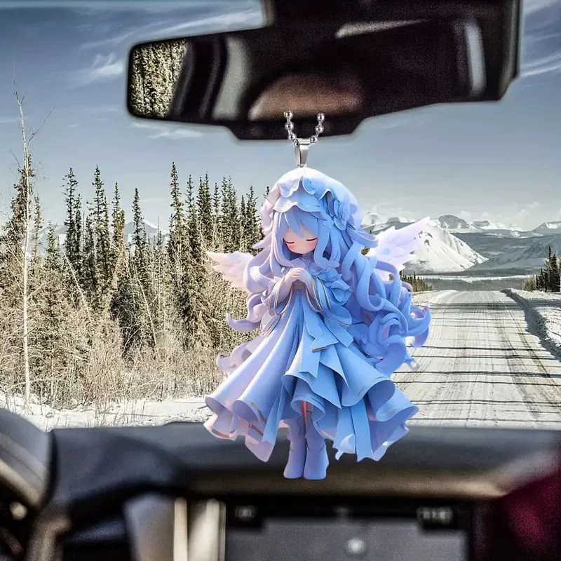 Красивый падший ангел акриловой подвеской трансграничный плоский автомобиль зеркало заднего вида украшения новый подвеска