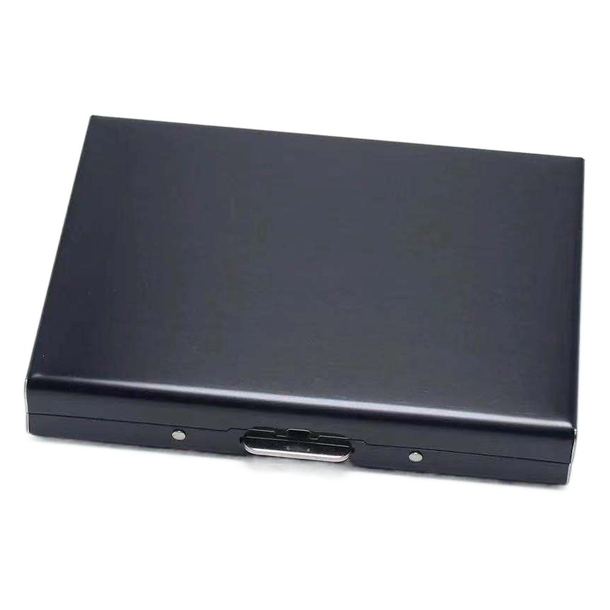 6 posición de la tarjeta de acero inoxidable tarjeta bancaria tarjeta de crédito caja titular de la tarjeta de metal titular de la tarjeta órgano titular de la tarjeta caja de la tarjeta de visita comerciante