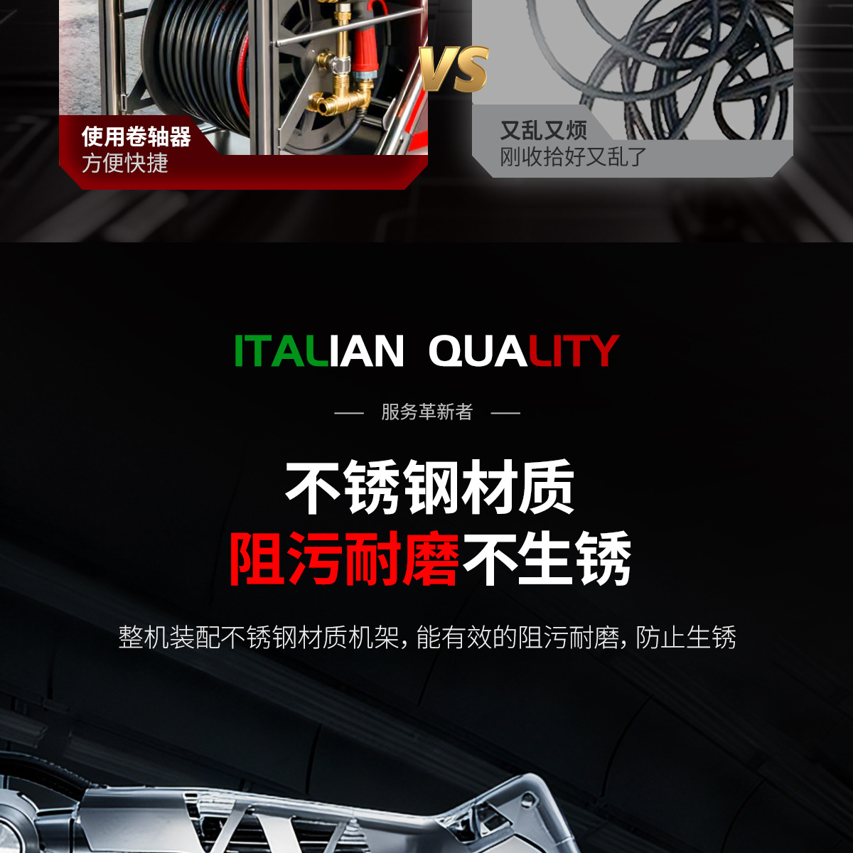 High-Pressure Cleaning Machine, Large Flow Rate, Ultra-High Pressure Water Gun, Farm Floor Cleaning, Booster Water Pump, High-Power Car Washing Machine, Commercial Use