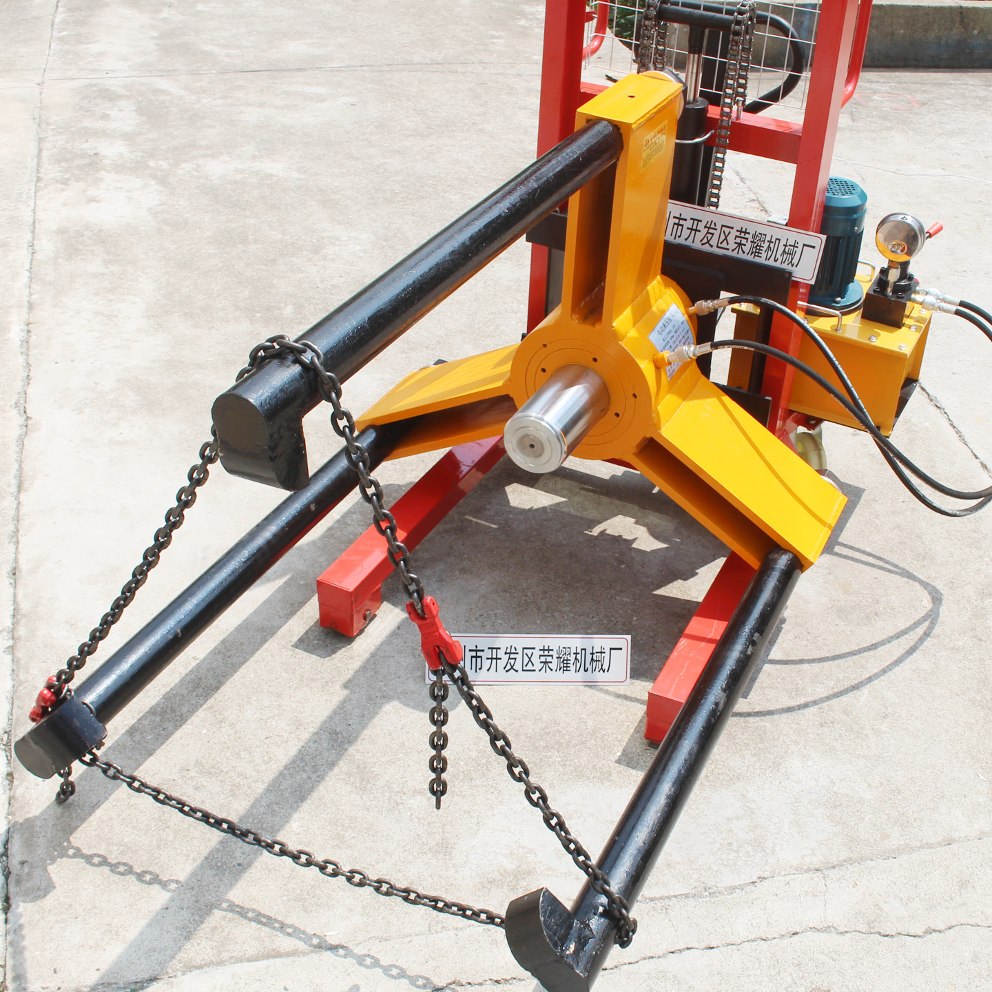 销售150吨200T手动升降电机皮带轮联轴器拔轮器300t升降液压拉马