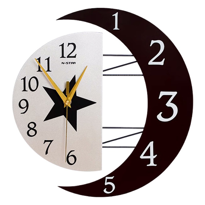 Reloj nórdico de moda sala de estar moderno minimalista hogar reloj decorativo pared colgante red rojo restaurante creativo Reloj de pared al por mayor