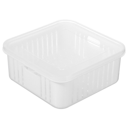 Thickened Home Refrigerator Preservation Box Kitchen Fruit and Vegetable Storage Box Food Seal Freezing Cover with Drainage Storage Box