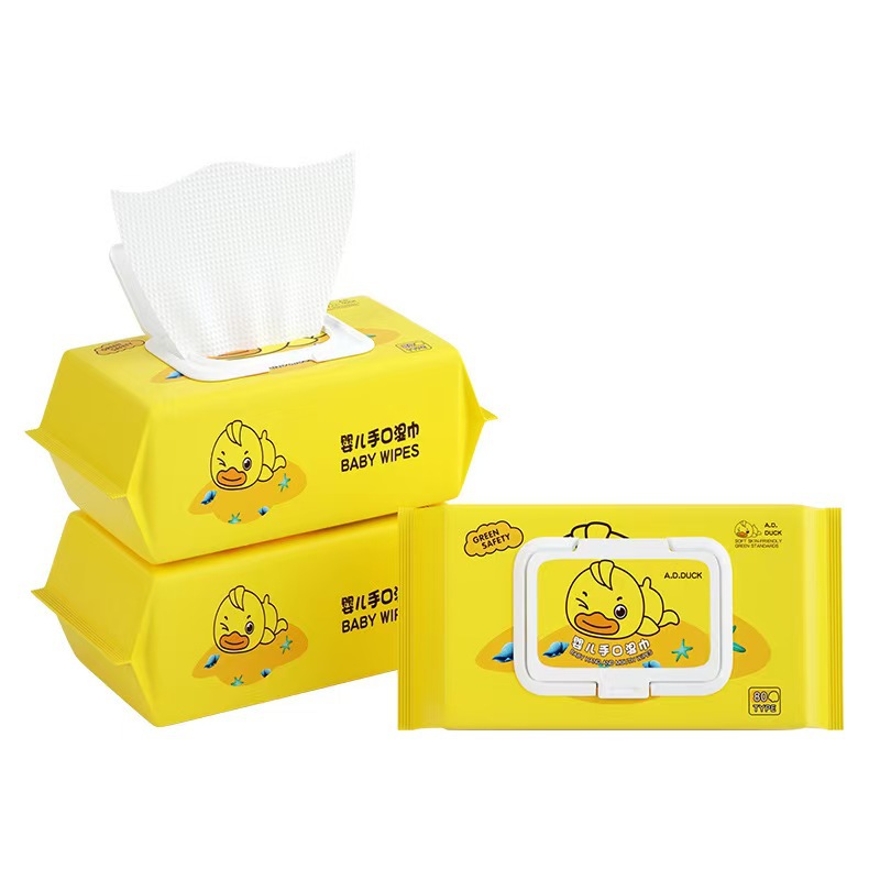 1 paquete de toallitas de pato amarillo