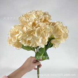 绣球仿真花320四瓣家居装饰摆件拍摄道具婚庆布置假花束批发厂家