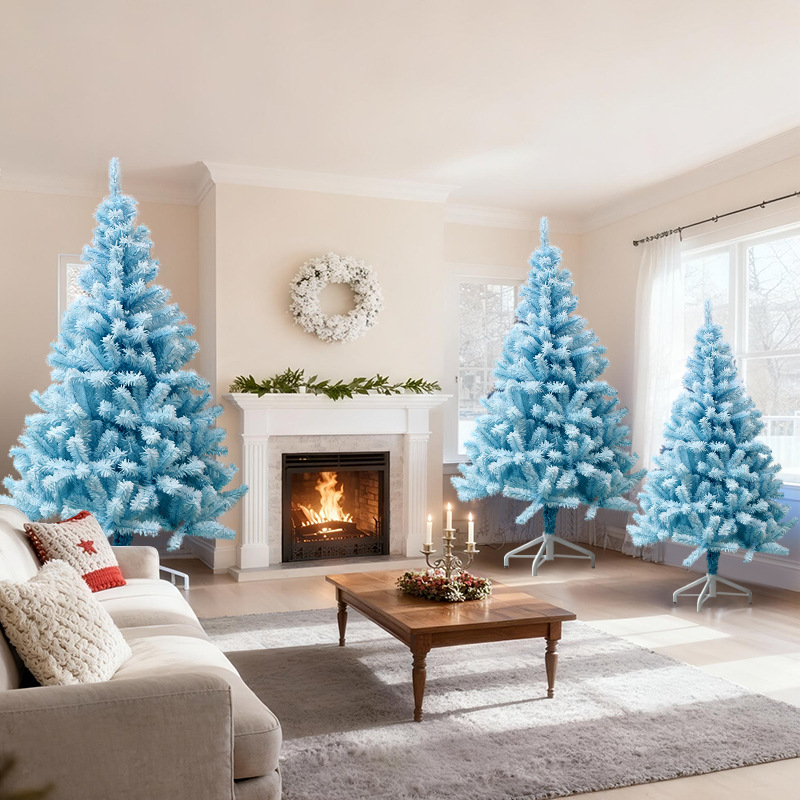 Shengyuan nuevo árbol de Navidad azul de nieve, viento, decoración de Navidad, decoración de Navidad