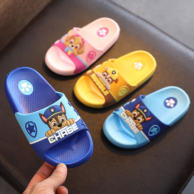 Wangwang team summer new children's cartoon slippers home flip-flops boys and girls baby bathroom non-slip casual wholesale