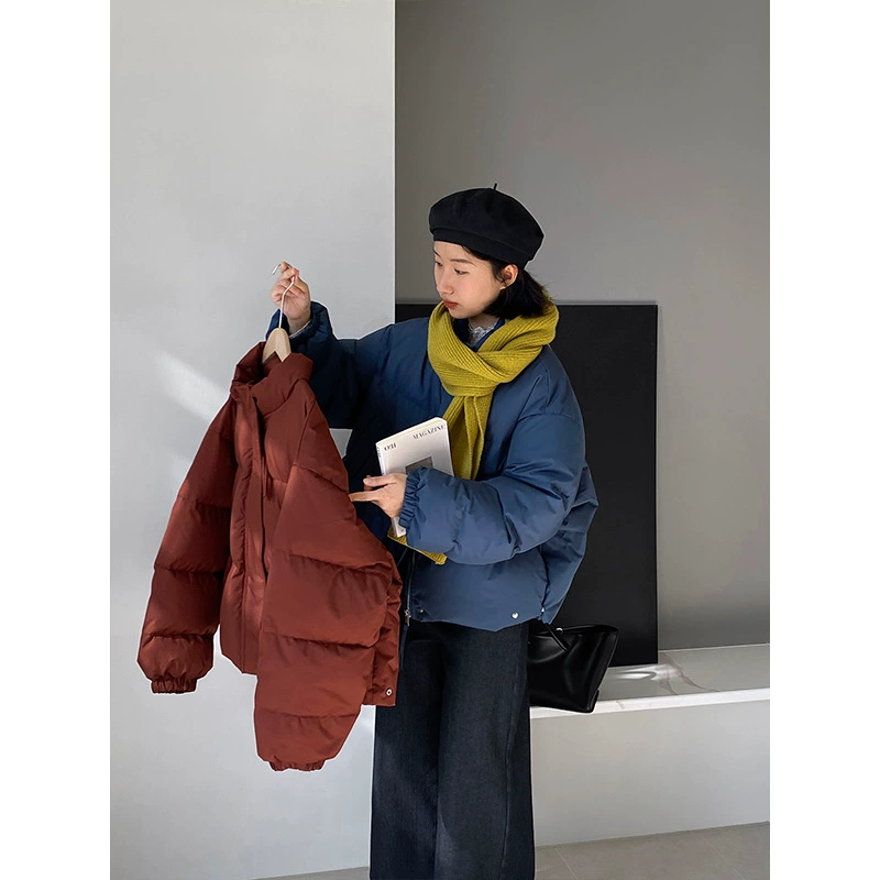 Jiangzuo Белоснежка пуховик воротник новый национальный стандарт 90 белая утка бархатная хлебная одежда зимнее утолщение куртка 1273