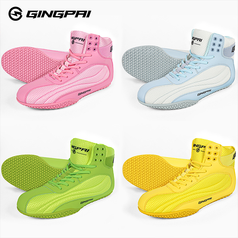 Professional Boxing Shoes for Men and Women, Adult Sanda Fighting Shoes, Kidsren's Wrestling Shoes, High-Top Indoor Fitness Training Shoes